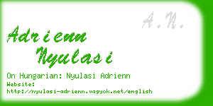 adrienn nyulasi business card